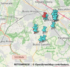 Mappa 20036 Dairago MI, Italia (3.73938)