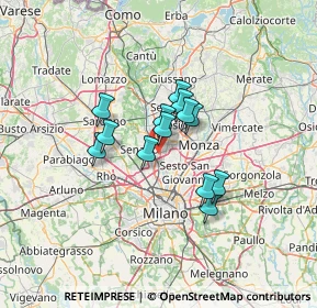 Mappa Via Renato Cartesio, 20037 Paderno Dugnano MI, Italia (9.08615)