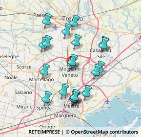 Mappa Via Giosuè Carducci, 31021 Mogliano Veneto TV, Italia (6.787)