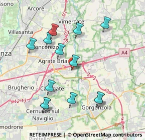 Mappa 20867 Caponago MB, Italia (4)