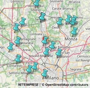 Mappa Piazza della Divina Commedia, 20037 Paderno Dugnano MI, Italia (9.071)