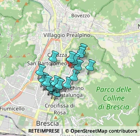 Mappa Via Ildebrando Vivanti, 25133 Brescia BS, Italia (1.3325)