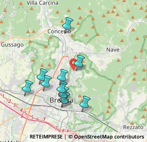 Mappa Via Ildebrando Vivanti, 25133 Brescia BS, Italia (3.56273)