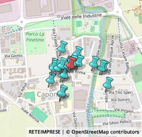 Mappa Via Roma, 20867 Caponago MB, Italia (0.127)