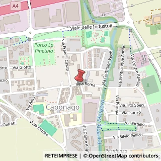 Mappa Via Roma, 34, 20867 Caponago, Monza e Brianza (Lombardia)