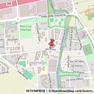 Mappa Via Roma, 51, 20040 Caponago, Monza e Brianza (Lombardia)