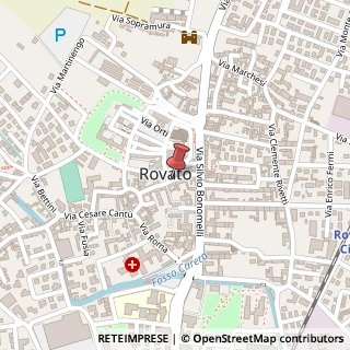 Mappa Piazza Cavour, 30, 25038 Rovato BS, Italia, 25038 Rovato, Brescia (Lombardia)