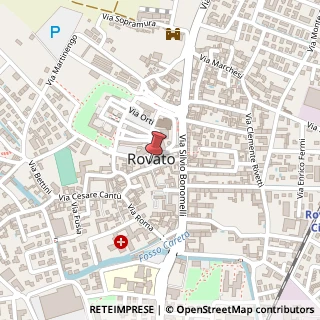 Mappa Piazza Cavour, 24, 25038 Rovato, Brescia (Lombardia)