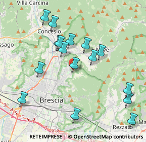 Mappa Via Lama, 25133 Brescia BS, Italia (4.0825)