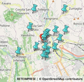 Mappa Piazza Eugenio Curiel, 13900 Biella BI, Italia (1.43059)