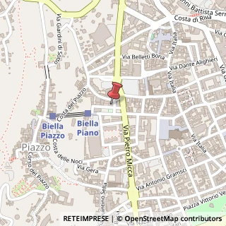 Mappa Piazza Eugenio Curiel, 10, 13900 Biella, Biella (Piemonte)