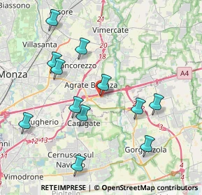Mappa Via della Chimica, 20867 Caponago MB, Italia (4.135)