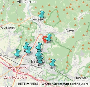 Mappa Via Bligny, 25133 Brescia BS, Italia (3.53455)