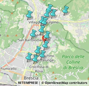 Mappa Via Bligny, 25133 Brescia BS, Italia (1.66667)