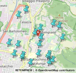 Mappa Via Bligny, 25133 Brescia BS, Italia (1.1585)