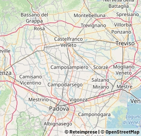 Mappa 35012 Camposampiero PD, Italia (12.1125)