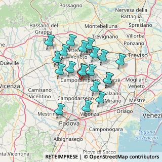 Mappa 35012 Camposampiero PD, Italia (10.637)