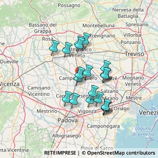 Mappa 35012 Camposampiero PD, Italia (11.7675)