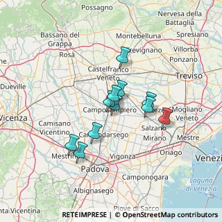 Mappa 35012 Camposampiero PD, Italia (9.94364)