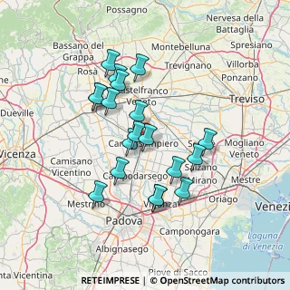 Mappa 35012 Camposampiero PD, Italia (12.35789)
