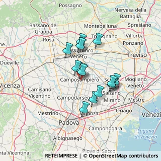 Mappa 35012 Camposampiero PD, Italia (10.71067)