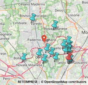 Mappa Via Benedetto Croce, 20037 Paderno Dugnano MI, Italia (4.08941)