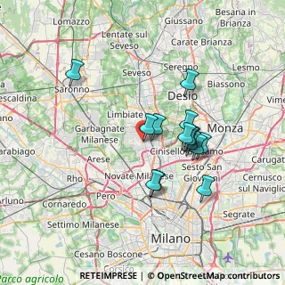 Mappa Via Antonio Canova, 20037 Paderno Dugnano MI, Italia (5.89643)