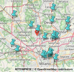 Mappa Via Antonio Canova, 20037 Paderno Dugnano MI, Italia (9.1845)