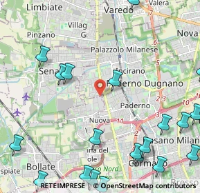 Mappa Via Antonio Canova, 20037 Paderno Dugnano MI, Italia (3.133)