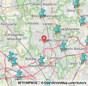 Mappa Via Canova, 20037 Paderno Dugnano MI, Italia (6.55929)