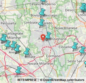 Mappa Via Antonio Canova, 20037 Paderno Dugnano MI, Italia (6.4845)