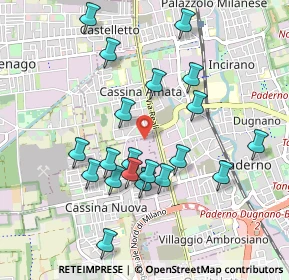 Mappa Via Antonio Canova, 20037 Paderno Dugnano MI, Italia (0.9375)