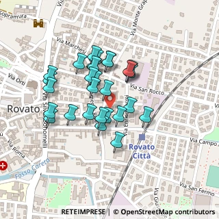 Mappa Via IV Novembre, 25038 Rovato BS, Italia (0.17857)