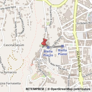Mappa Piazza Cucco Mario, 6, 13900 Biella, Biella (Piemonte)