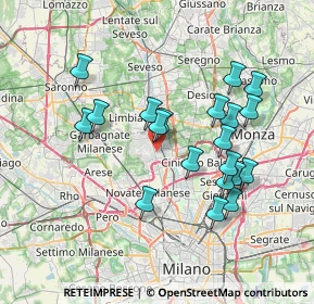 Mappa 20037 Milano MI, Italia (6.9065)