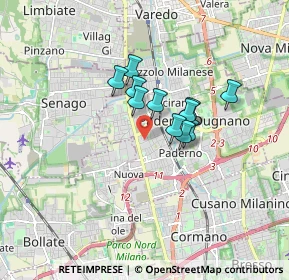 Mappa 20037 Milano MI, Italia (1.12091)