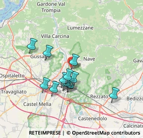 Mappa Via Ambaraga, 25133 Brescia BS, Italia (5.80154)