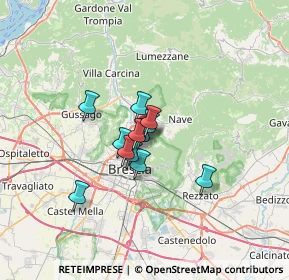 Mappa Via Ambaraga, 25133 Brescia BS, Italia (3.94167)