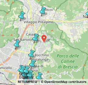 Mappa Via Ambaraga, 25133 Brescia BS, Italia (3.22111)