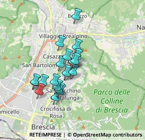 Mappa Via Ambaraga, 25133 Brescia BS, Italia (1.305)