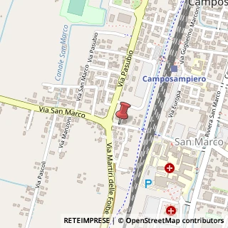 Mappa Via P. Cosma, 1, 35012 Camposampiero, Padova (Veneto)