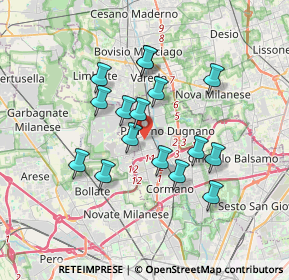 Mappa Via Aldo Moro, 20037 Paderno Dugnano MI, Italia (2.9825)