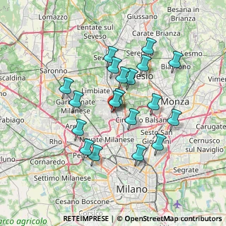 Mappa Via Aldo Moro, 20037 Paderno Dugnano MI, Italia (6.41316)