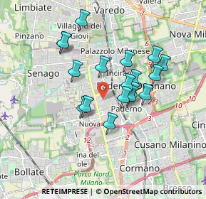 Mappa Via Aldo Moro, 20037 Paderno Dugnano MI, Italia (1.47833)