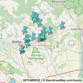 Mappa Via Battisti, 13836 Cossato BI, Italia (5.76833)