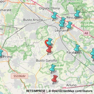 Mappa Via Antonio Pacinotti, 20020 Villa Cortese MI, Italia (5.67571)
