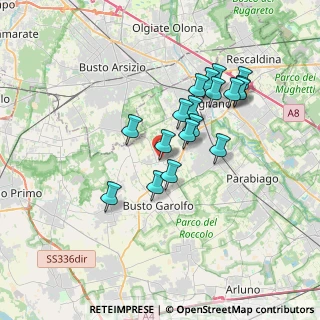 Mappa Via Antonio Pacinotti, 20020 Villa Cortese MI, Italia (3.06556)