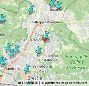 Mappa Via Triumplina, 25100 Brescia BS, Italia (3.08615)