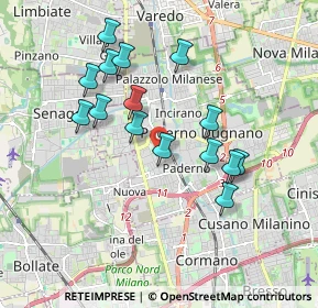 Mappa Via Vittore Pisani, 20037 Paderno Dugnano MI, Italia (1.696)
