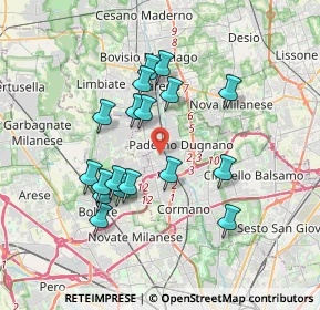 Mappa Via Vittore Pisani, 20037 Paderno Dugnano MI, Italia (3.26444)